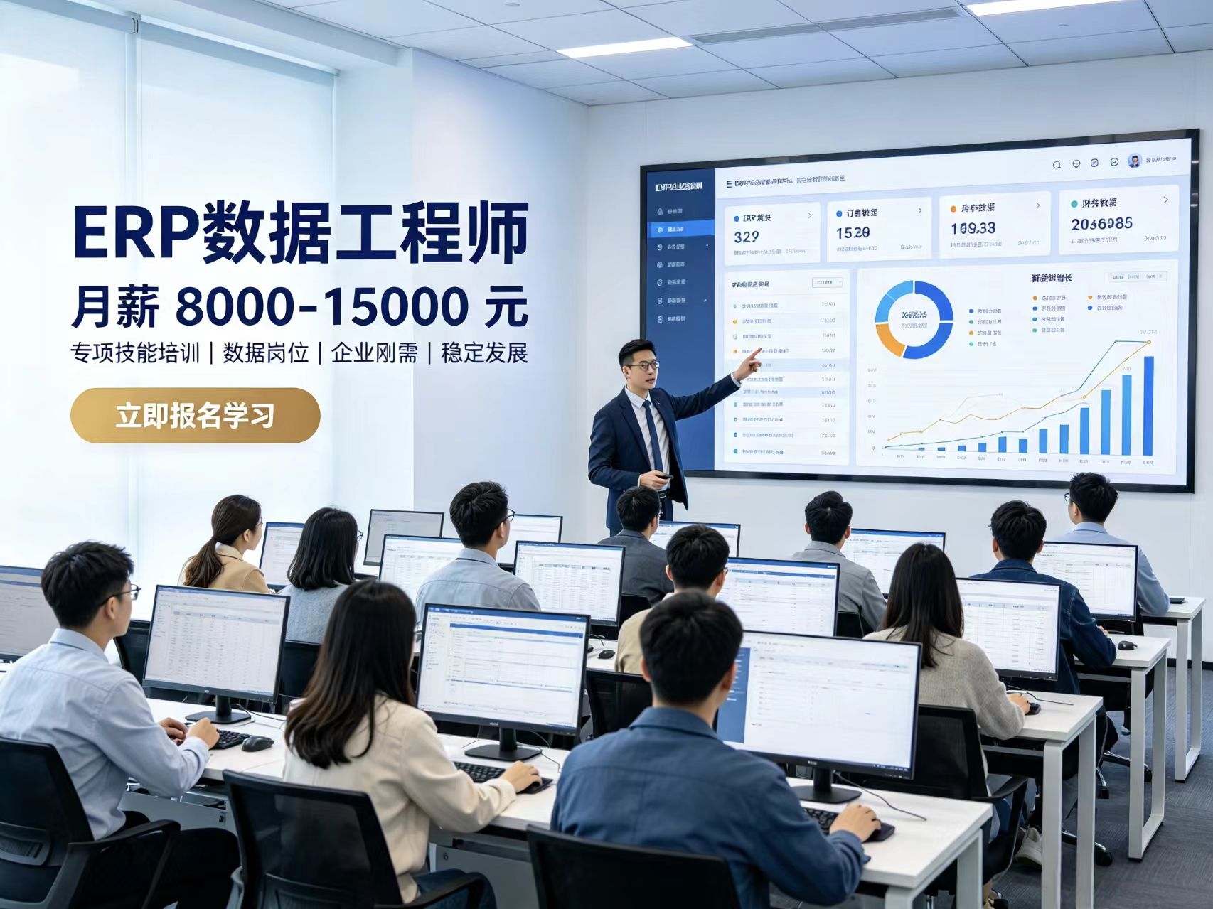 ERP数据据工程师专项技能培训｜专属补助申领通道